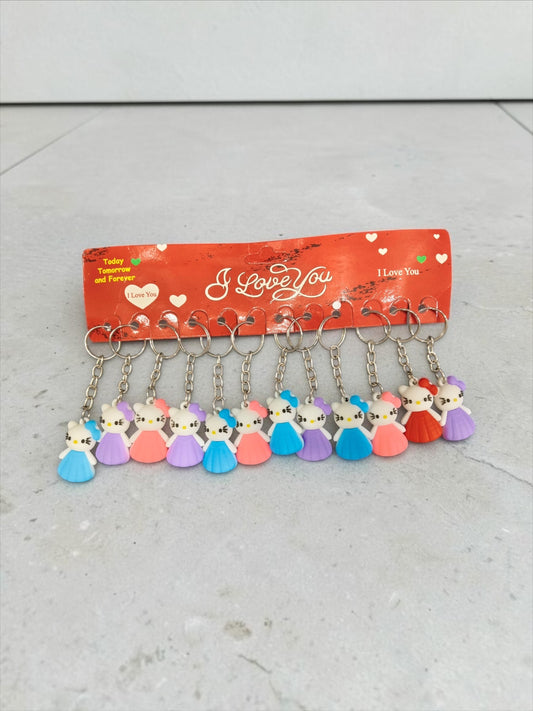 Pvc rubber keychain small size (pack of 12)