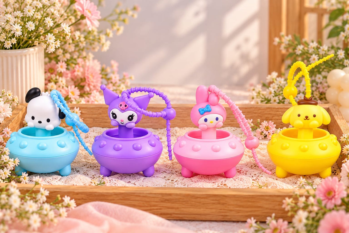 Cute Cartoon Squeeze Sound Toy – Chu Chu Sound Character bag charms (pack of 12 mix character)