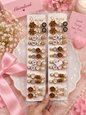 Korean hair accessories pin for girls (pack of 12)