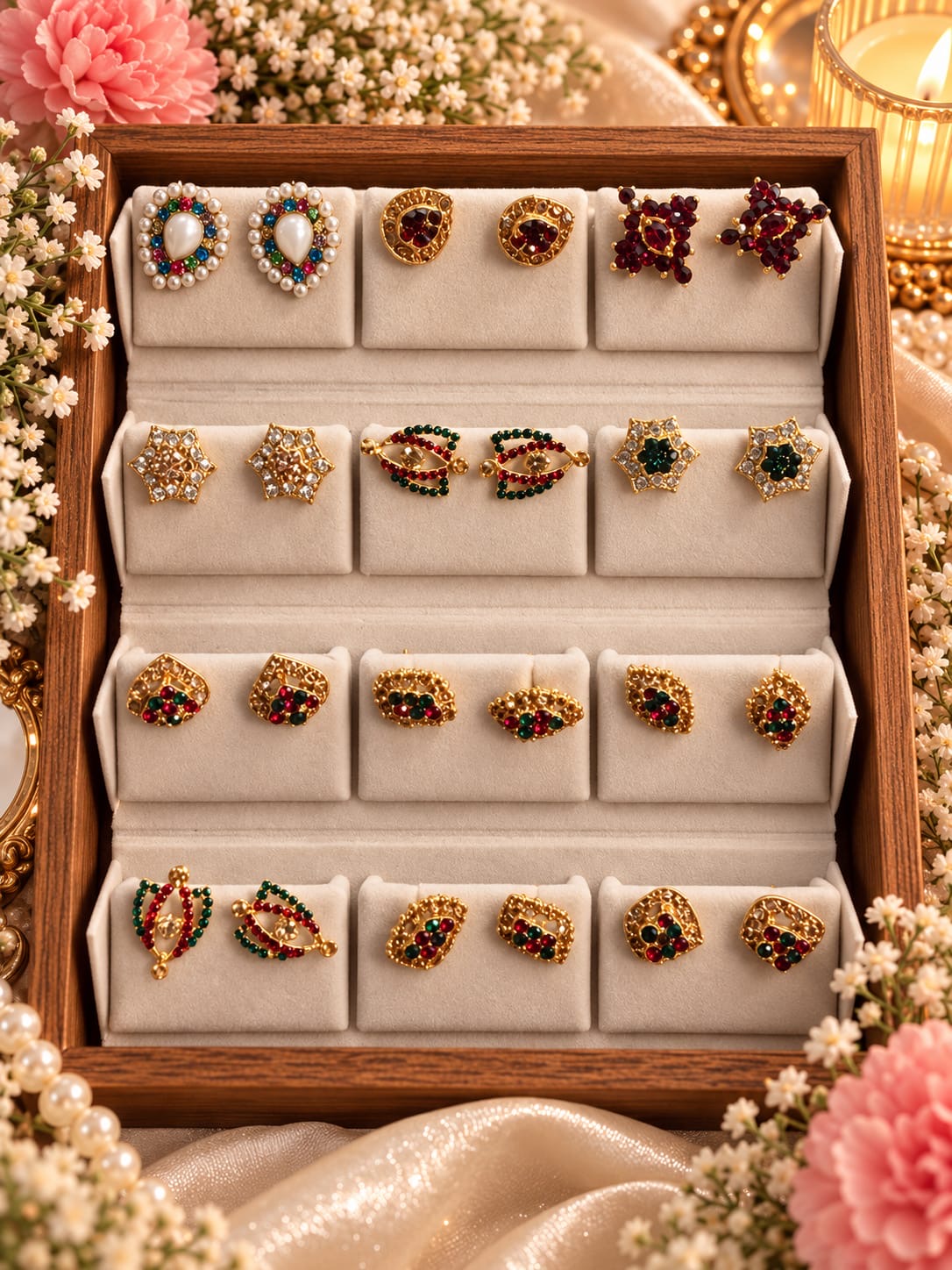 Most viral product earrings combo box (pack of 12 )