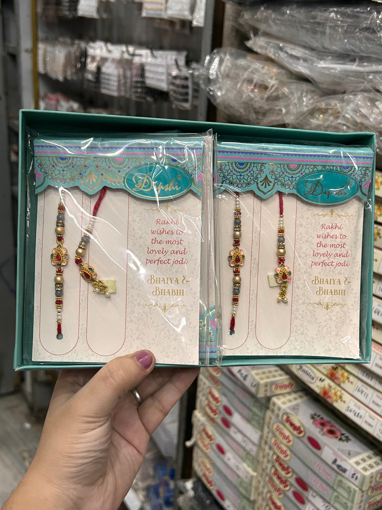 Premium Rakhi brother and bhabhi (pack of 6)