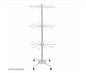 360° Rotating 3-Tier Jewellery Display Stand with Hooks (75 cm Height)