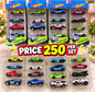 Hot wheels car set (pack of 4)