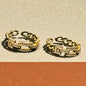 Anti-Tarnish Gold Plated Chain Link Adjustable Ring – Luxury Modern Statement Ring