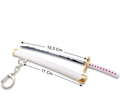 Anime Katana Sword Keychain – Mini Metal Samurai Sword Pendant for Bags, Bikes & Keys(pack of 6)