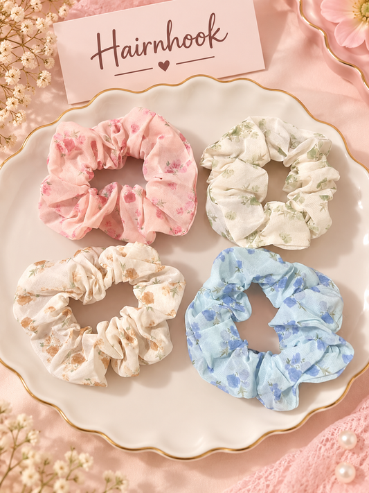 Korean premium scrunchie (pack of 12