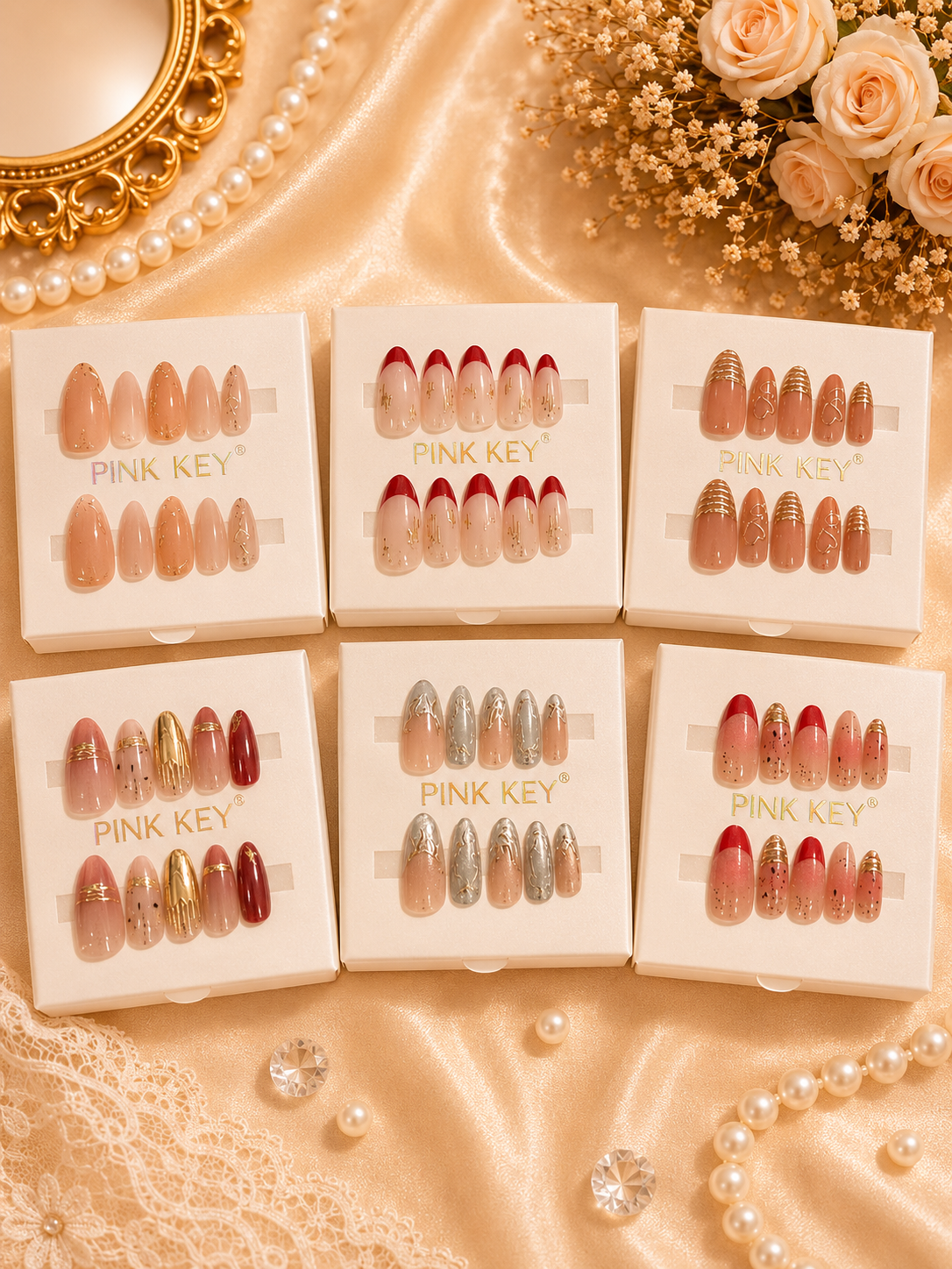 Premium press on nails ( pack of 12)