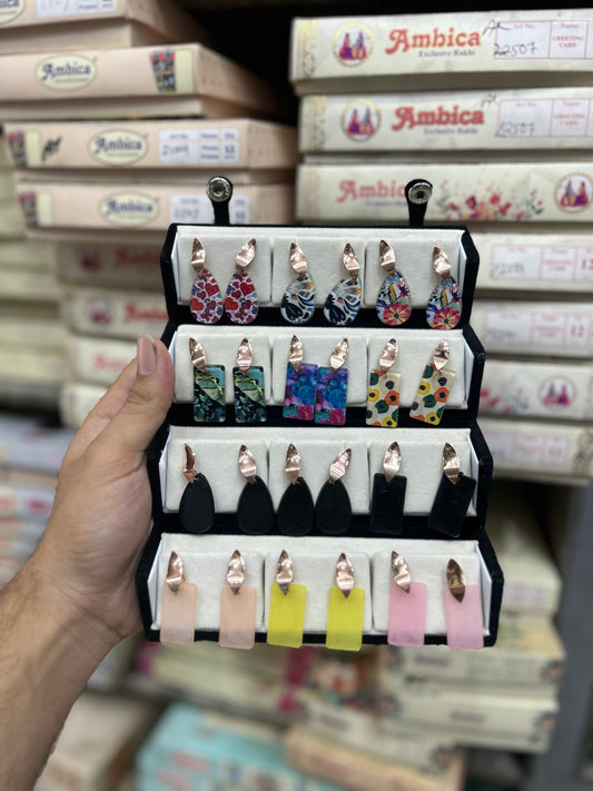 Korean trending earrings box (pack of 12 earrings)