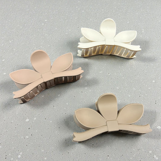 Matte Flower Hair Claw Clip | Minimal Floral Strong Grip Clip for Everyday Styling( pack of 12)