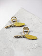 Golden Leaf Hair Clip – Elegant Korean Style Metal Clutcher Pin for Women( pack of 6)