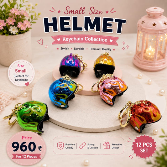 Helmet keychain ( pack of 12)