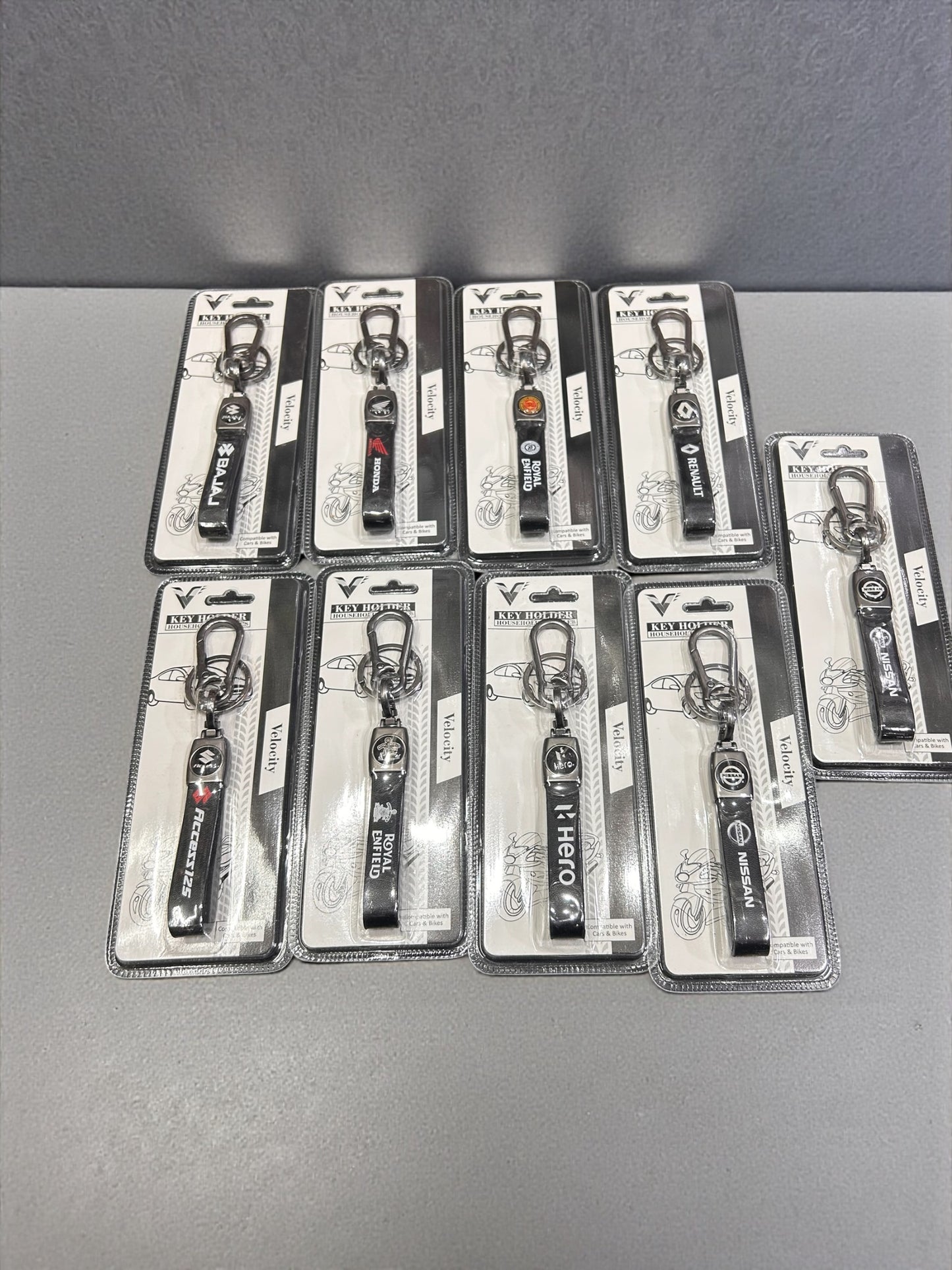 Car & Bike Logo Metal Keychains – Premium Key Holder Collection(pack of 10)