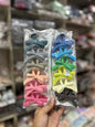 Korean Bow Hair Claw Clips Set – Matte Pastel Ribbon Clutcher Clips for Women & Girls(pack of 12)