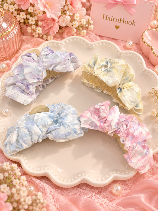 Korean big size bow cluchter(pack of 12)