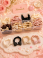 Korean rubber band for girls and woman (pack of 50 piece mix design)