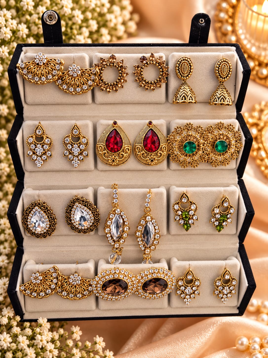 Most viral product earrings combo box (pack of 12 )