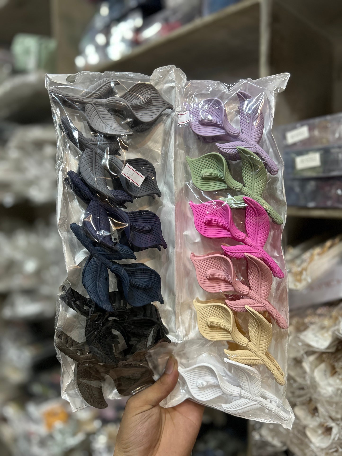 Korean premium hair claw clip (pack of 12)