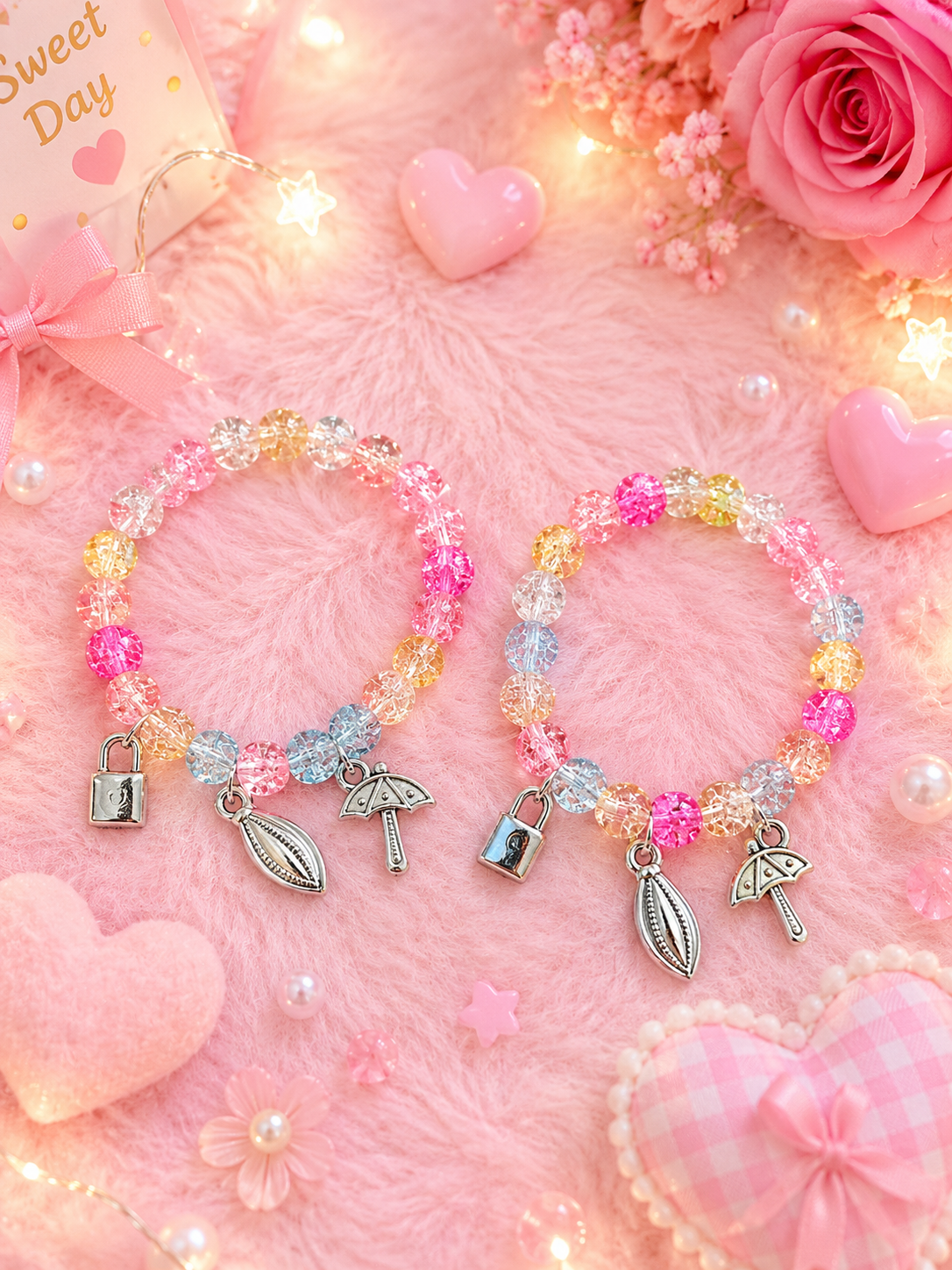 Korean bracelet for girls and woman (pack of 12)