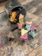 Korean Chain Design Mini Claw Clips Jar Set | Pastel Hair Clutcher Collection(pack of 24)