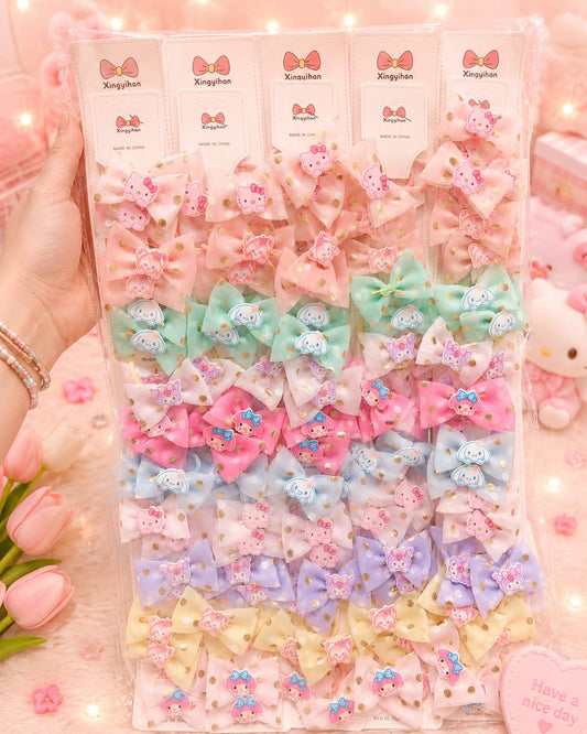 Korean cute hairrubber band for kids(pack of 10 pair in one strip)