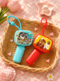 Cute Cartoon Microphone Music Keychain | Mini Sound Mic Keychain | Kawaii Musical Bag Charm(pack of 6)
