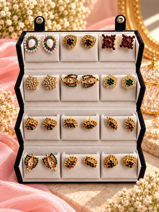Most viral product earrings combo box (pack of 12 )