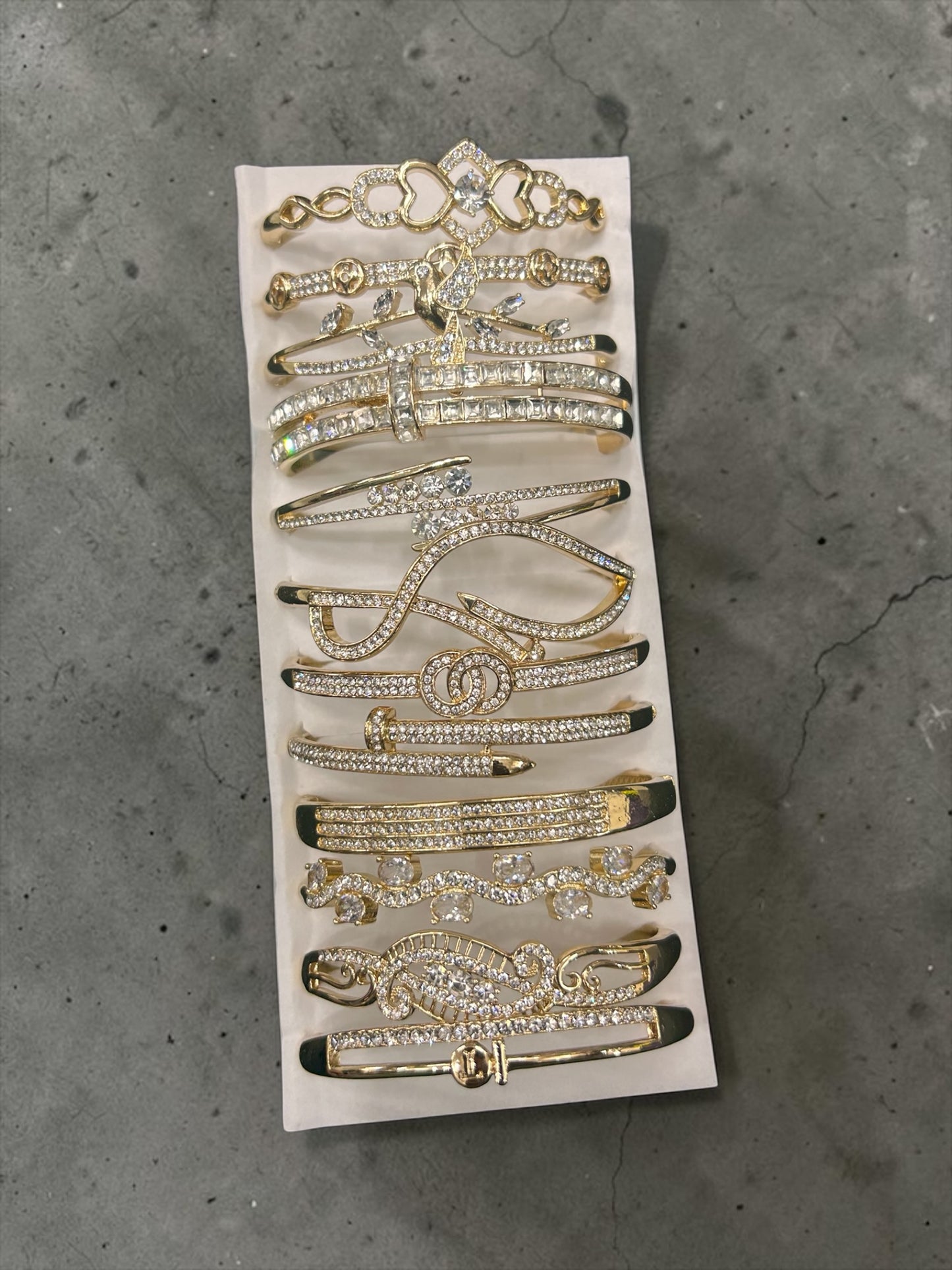 Korean stainless steal bracelet (pack of 12)mix design