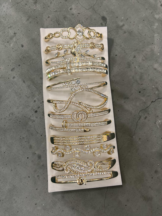 Korean stainless steal bracelet (pack of 12)mix design