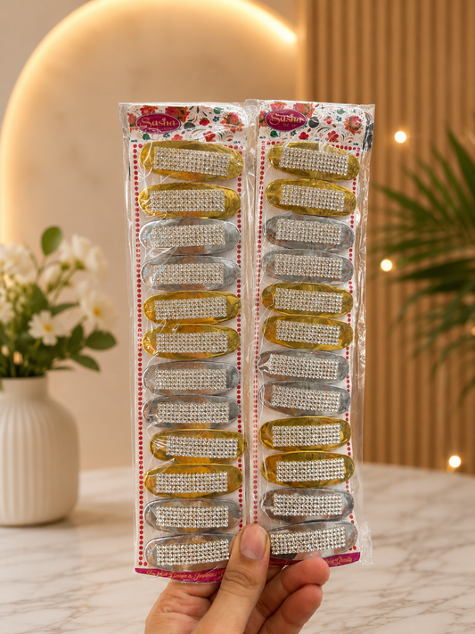 Korean hair Tik Tak pin for woman and girls (pack of 4 card)