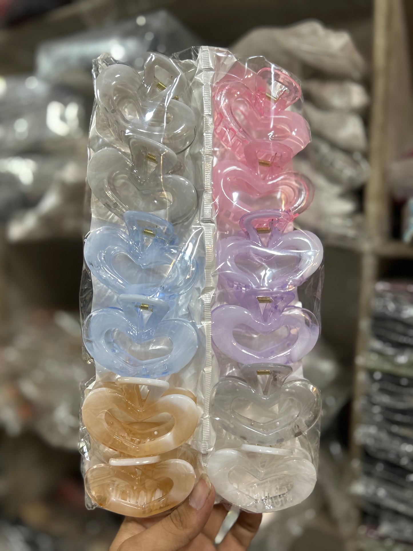 Korean premium hair claw clip (pack of 12)