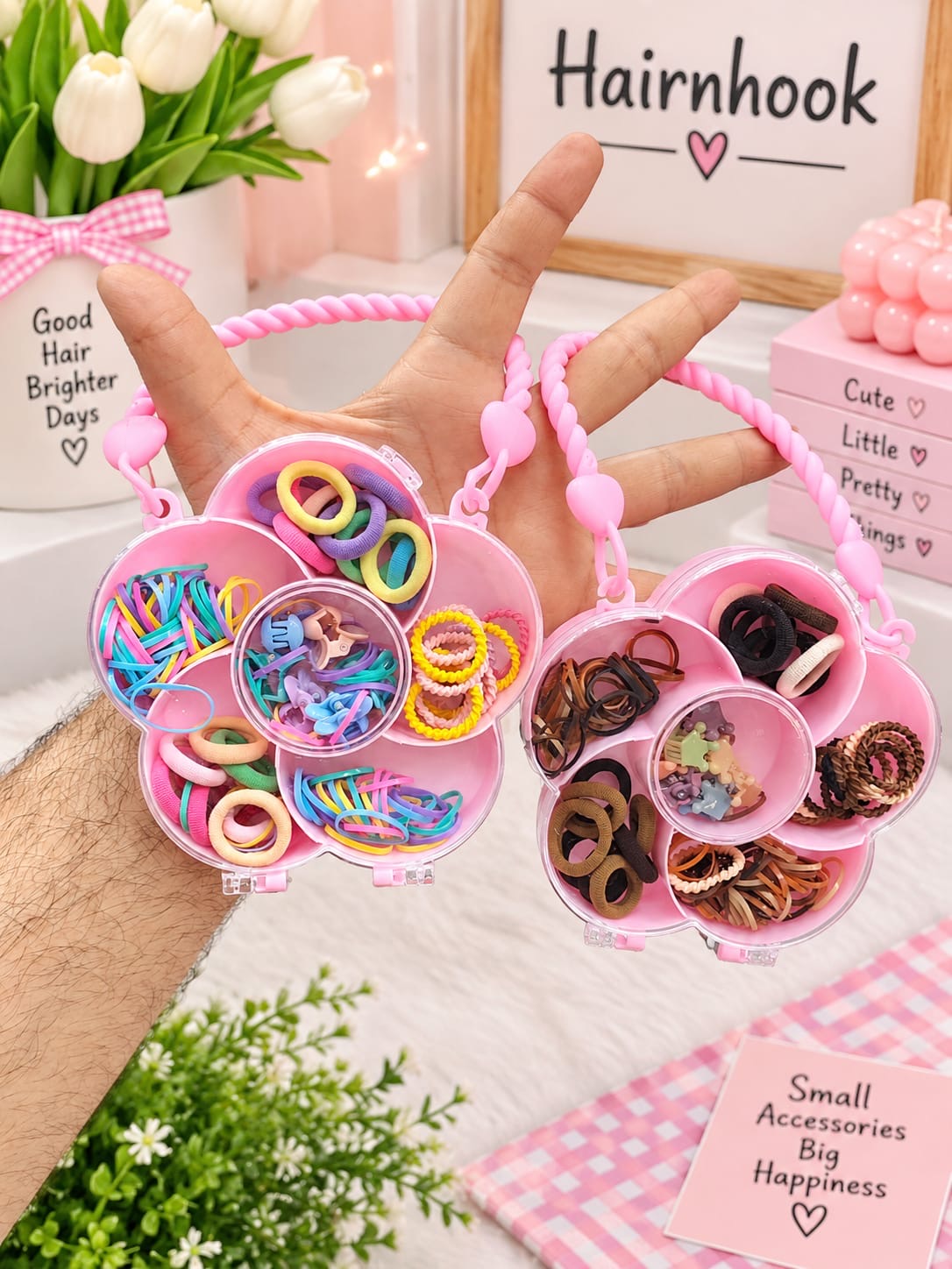 Korean hair accessories kit for kids ( pack of 6)