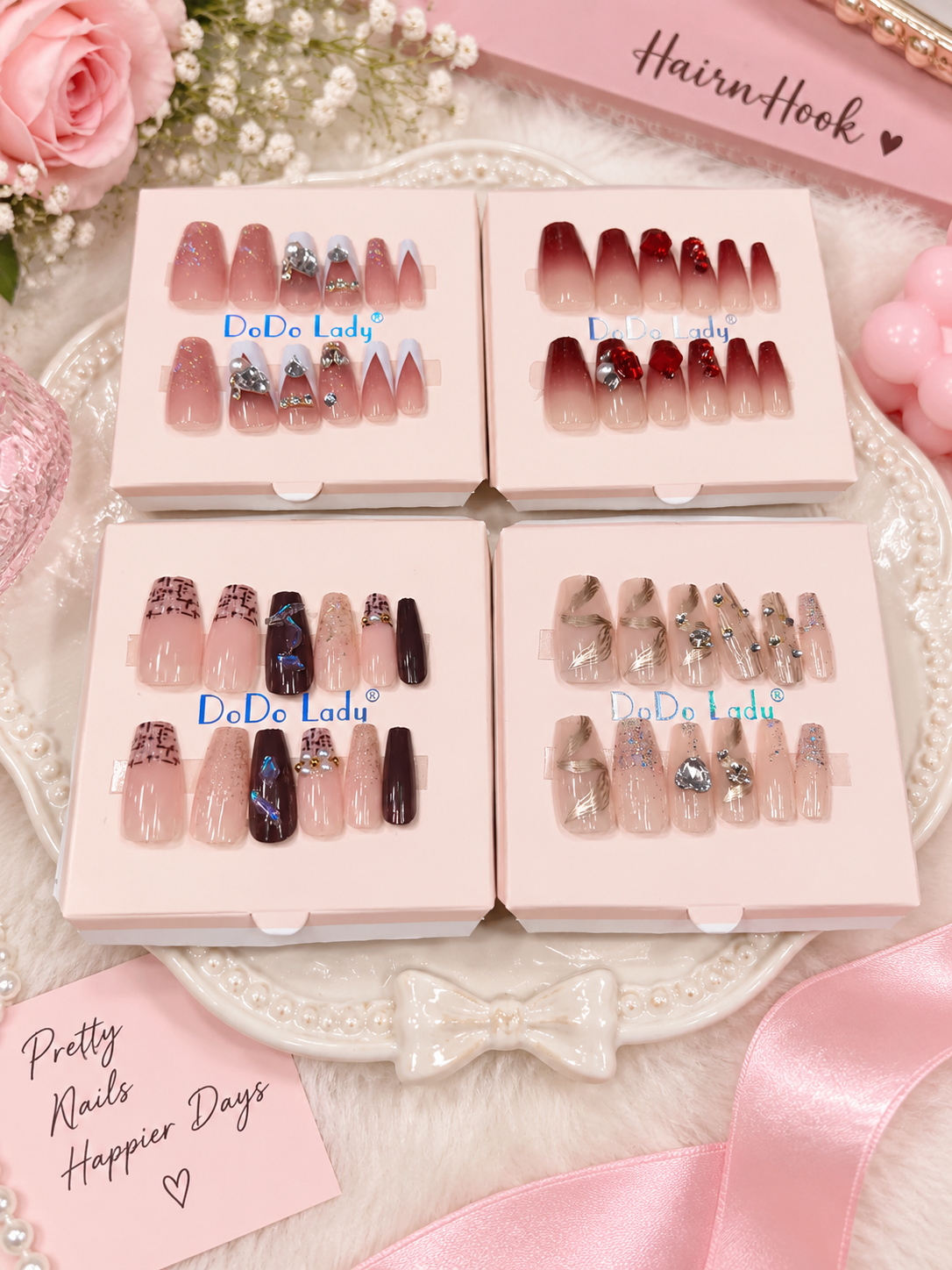 Premium press on nails ( pack of 12)
