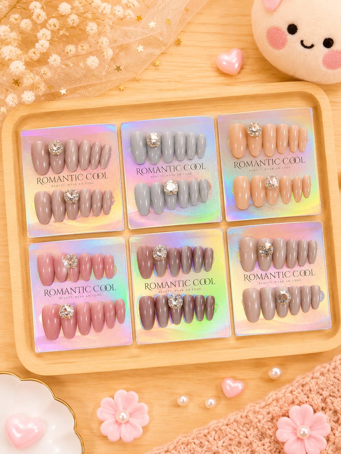 Korean premium nails (pack of 12)