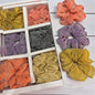 Glitter Shimmer Fabric Hair Scruncher Set – Bright Sparkle Stretchable Ponytail Holders ( pack of 12)