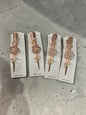 Rose Gold Floral Hair Clip – Korean Luxury Crystal Barrette Pin for Women(pack of 6)