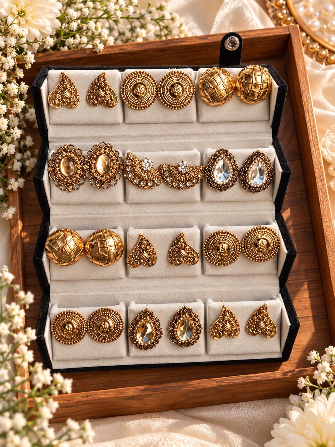 Most viral product earrings combo box (pack of 12 )