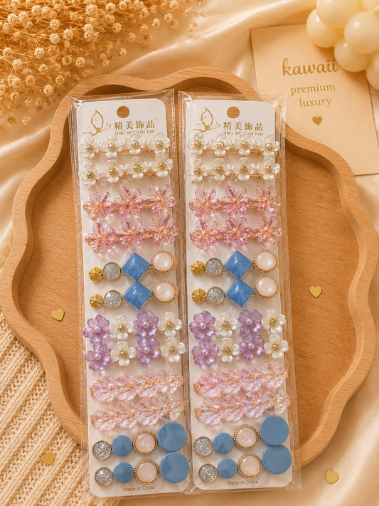 Korean hair pin for girls(pack of 12)