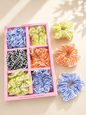 Korean premium box scrunchies (pack of 12)