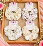Korean scrunchie (pack of 12 mix design in one packet random design)