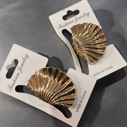Korean Style Gold Shell Hair Clip (pack of 12)
