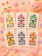 Korean 2 piece combo hair claw clip ( pack of 12 sets)