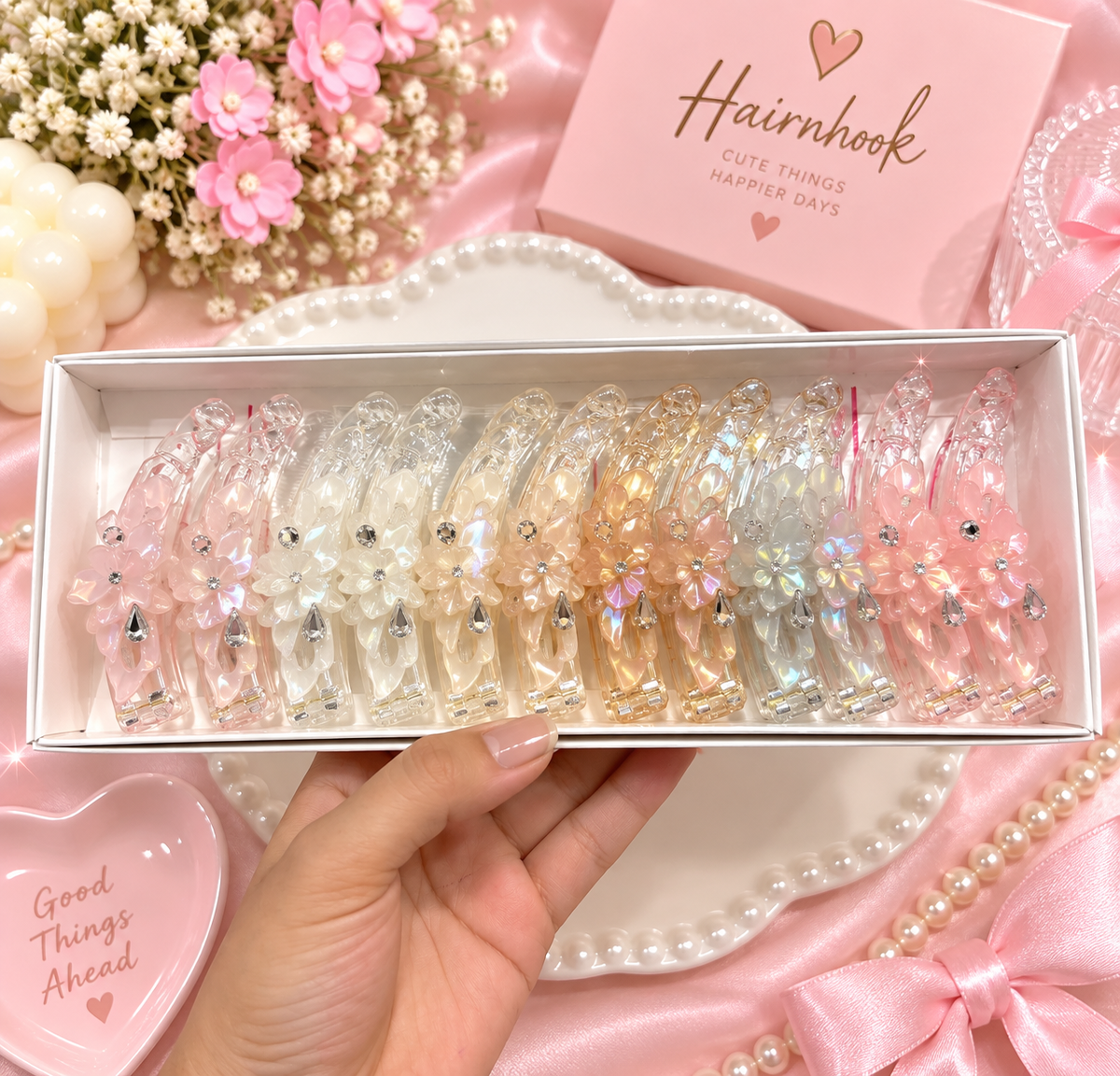 Korean premium banana clip for party wear (pack of 12)