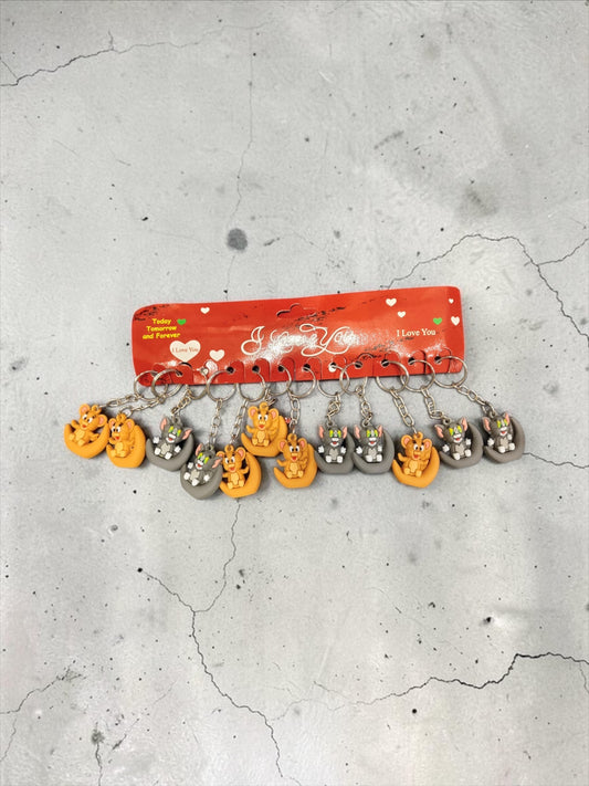 Pvc rubber keychain small size (pack of 12)