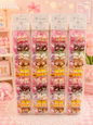 Cute kawaii hair Tik Tak and rubber band combo of kids(pack of 1 strip 10 pair)