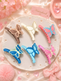 Premium Matte Butterfly Hair Claw Clip | Korean Style Large Butterfly Hair Clutcher for Women & Girls(pack of 12)