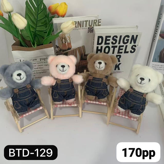 Plushies soft toy keychain (pack of 6)