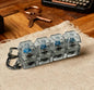 Mechanical Keyboard Switch Keychain Clicky Fidget Toy – Mini Transparent Switch Stress Relief Keyring( pack of 12)available now