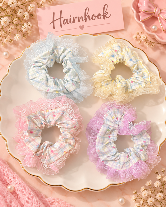 Korean premium scrunchie (pack of 12)