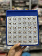 Korean tops studs (pack of 36 piece)