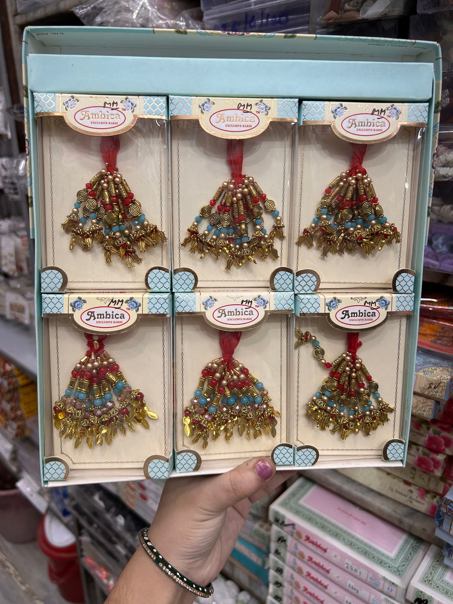 Premium lumba rakhi for bhabhi (pack of 12 lumba)